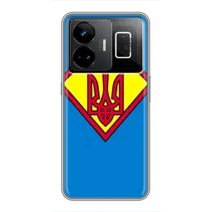 Чохол з картинкою (Патріотичний ГЕРБ) на Realme GT3 (Герб - супер герой)