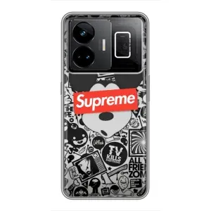 Чехол с Брендами одежды на Реалми ДжиТи 3 (Supreme Маус)