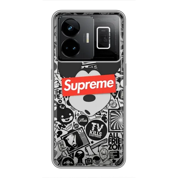 Чехол с рисунком «Supreme Маус» для Realme GT3 Чехол с рисунком «Supreme Маус» для Realme GT3