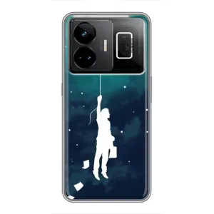 Чехол (ТПУ) с планетами на Realme GT3 (To The moon)