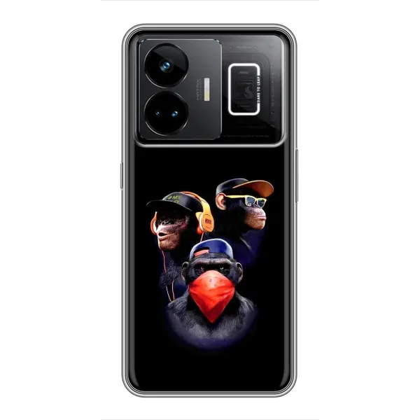 Чехол с рисунком «Три обезьяны» для Realme GT3 Чехол с рисунком «Три обезьяны» для Realme GT3