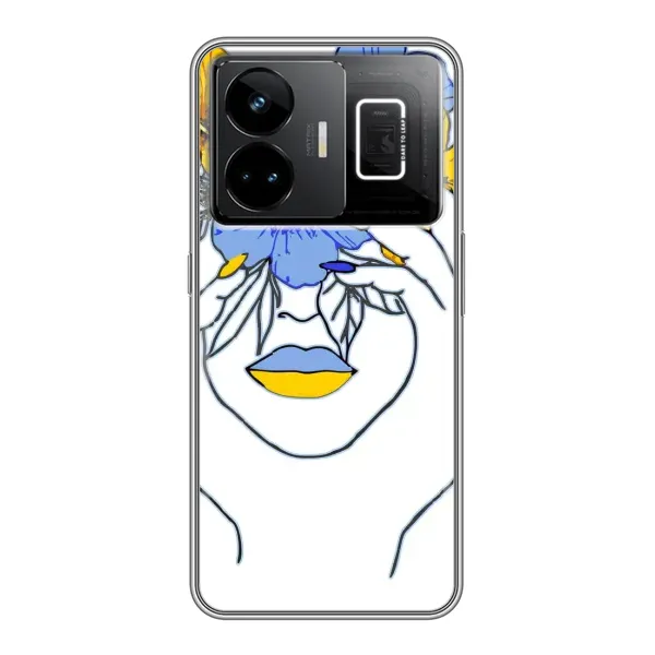 Чехол с рисунком «Украинка на всю голову» для Realme GT3 Чехол с рисунком «Украинка на всю голову» для Realme GT3