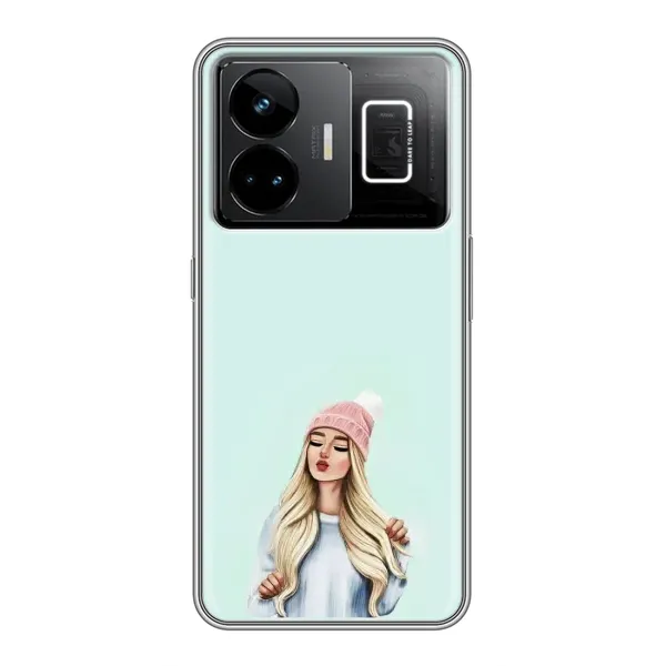 Чехол с рисунком «В шапке» для Realme GT3 Чехол с рисунком «В шапке» для Realme GT3