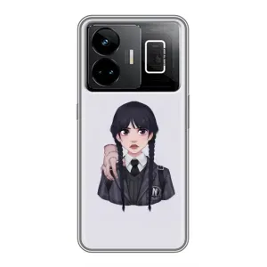 Чехлы с принтом Уэнсдей на Realme GT3 (Вещь Венсдей)