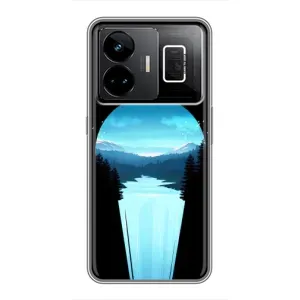 Летний Чехол на Realme GT3 (Синий Водопад)