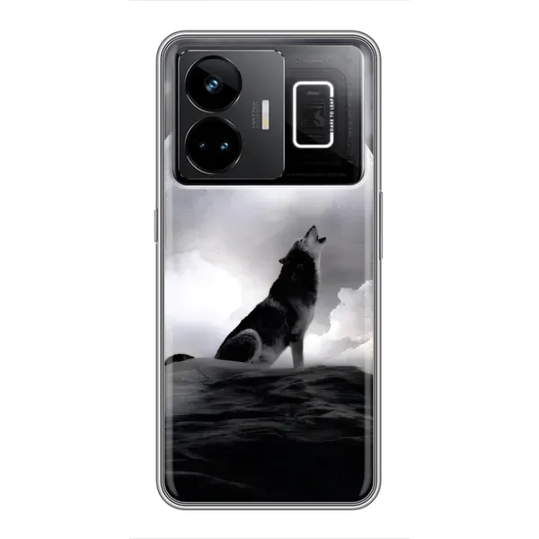 Чехол с рисунком «Волк и луна» для Realme GT3 Чехол с рисунком «Волк и луна» для Realme GT3