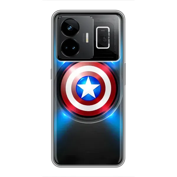 Чехол с рисунком «Яркий Щит Капитана» для Realme GT3