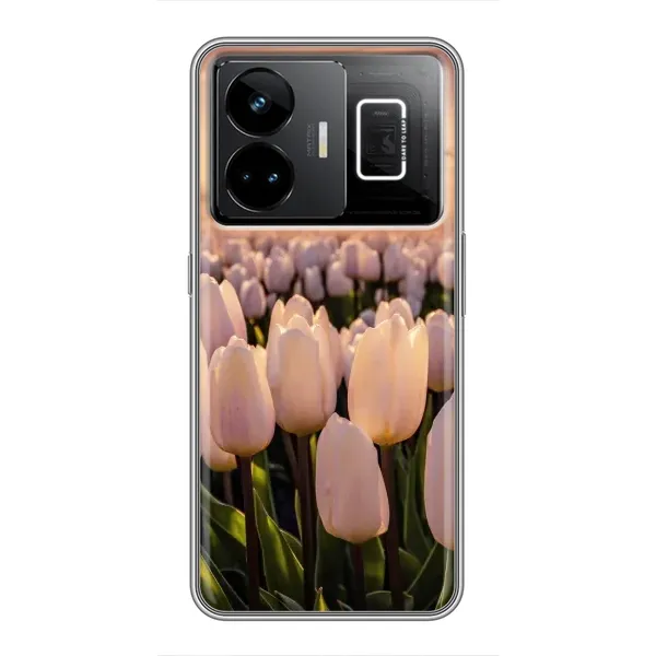Чехол с рисунком «Закат с цветами» для Realme GT3 Чехол с рисунком «Закат с цветами» для Realme GT3