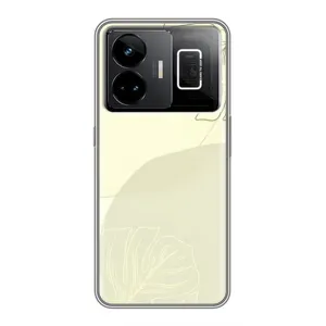 Чехол цветочный дизайн для Realme GT3 (Зелёный фон)