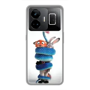 Силиконовый чехол с принтом Зоотрополіс для Realme GT3 (Змея Зоо)
