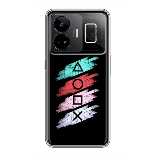 Чехол с рисунком «Значки Sony» для Realme GT3 Чехол с рисунком «Значки Sony» для Realme GT3