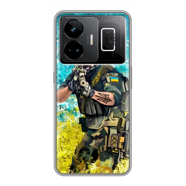 Чехол с рисунком «ЗСУ Воин» для Realme GT3 Чехол с рисунком «ЗСУ Воин» для Realme GT3