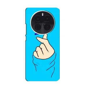 Чохол (Знак сердечка) для Realme GT5 Pro (Сердечко на синоьому)