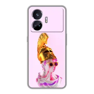 Чехол с Прикольным принтом на Realme GT5 (АРТ Статуя)