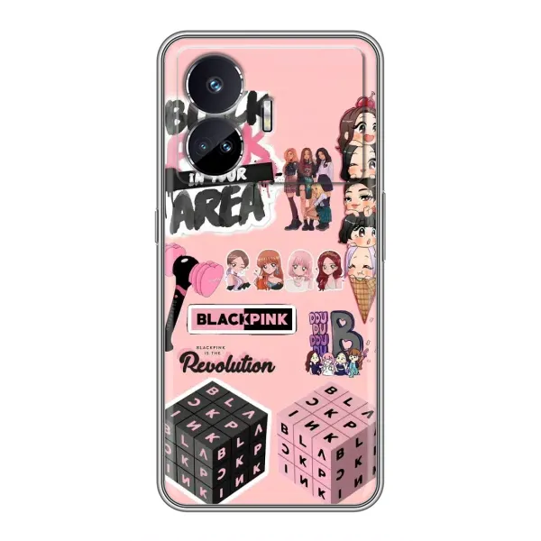 Чехол с рисунком «BLACK PINK коллаж» для Realme GT5 Чехол с рисунком «BLACK PINK коллаж» для Realme GT5
