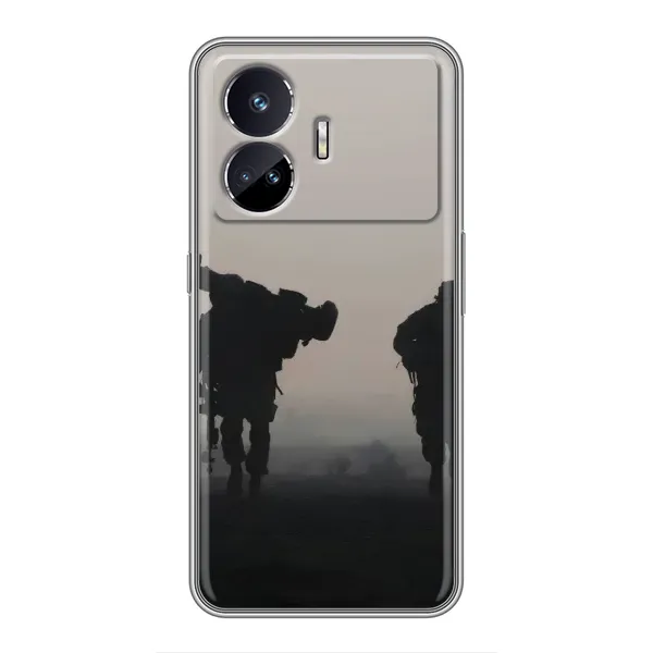 Чехол с рисунком «Бой солдат» для Realme GT5 Чехол с рисунком «Бой солдат» для Realme GT5