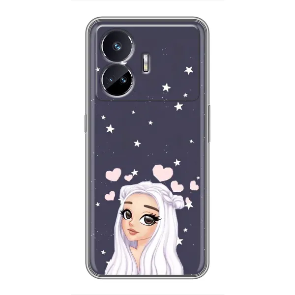 Чехол с рисунком «Девушка и сердечки» для Realme GT5 Чехол с рисунком «Девушка и сердечки» для Realme GT5