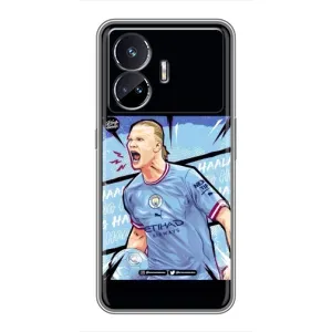 Чехлы с принтом для Realme GT5 Футболист (гол Эрлинг Холланд)