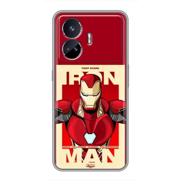 Чехол с рисунком «Iron man» для Realme GT5 Чехол с рисунком «Iron man» для Realme GT5