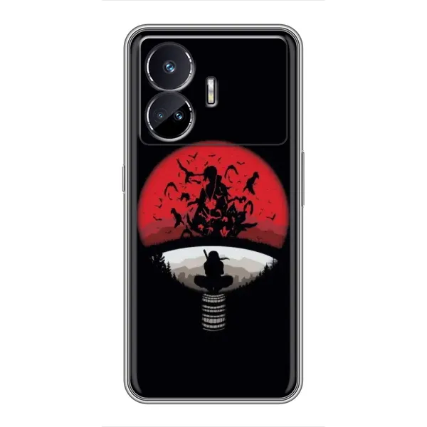 Чехол с рисунком «Итачи на черном» для Realme GT5 Чехол с рисунком «Итачи на черном» для Realme GT5