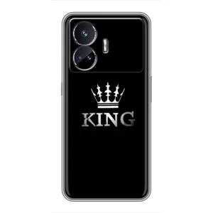 Чохол (Корона на чорному фоні) для Реалмі ГТ5 (KING)