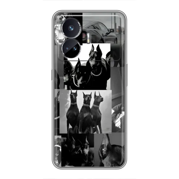 Чехол с рисунком «Коллаж Доберман» для Realme GT5 Чехол с рисунком «Коллаж Доберман» для Realme GT5