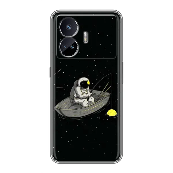 Чехол с рисунком «Космонавт на рыбалке» для Realme GT5 Чехол с рисунком «Космонавт на рыбалке» для Realme GT5