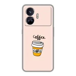 Чехол с изображением вкусной еды для Realme GT5 (Кружка кофе)