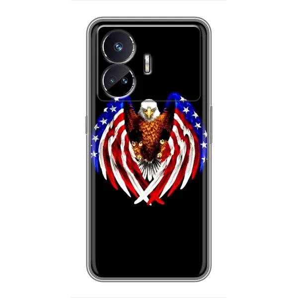 Чехол с рисунком «Крылья США» для Realme GT5