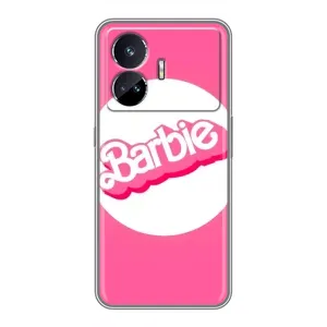 Силиконовый Чехол Барби Фильм на Realme GT5 (Лого Барби)