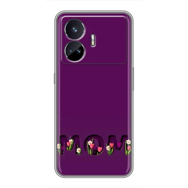 Чехол с рисунком «Мама с цветами» для Realme GT5 Чехол с рисунком «Мама с цветами» для Realme GT5