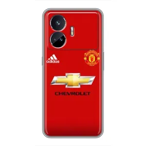 Силиконовые Чехлы принт Футбол на Realme GT5 (Man United)