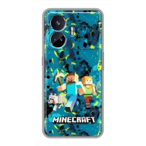 Чохли для Realme GT5 (Персонажі МайнКрафт) (Майнкрафт)