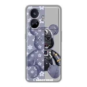 Силиконовый чехол для Realme GT5 (Медведь Louis Vuitton)