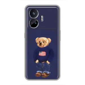 Чехлы Мишка Тедди для Реалми ГТ2 (Мишка USA)