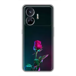 Чехлы с принтом Розочки для Realme GT5 (Ночная роза)