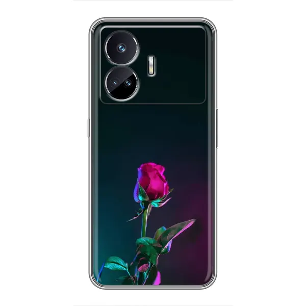 Чехол с рисунком «Ночная роза» для Realme GT5 Чехол с рисунком «Ночная роза» для Realme GT5