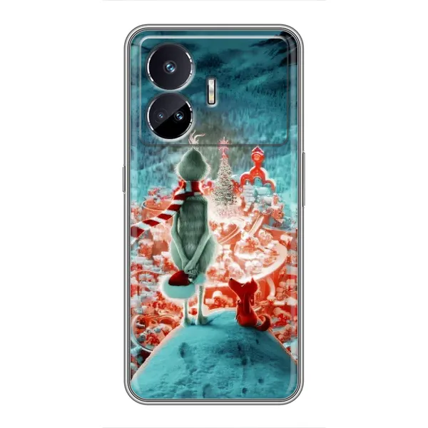 Чехол с рисунком «Новогодний Гринч» для Realme GT5 Чехол с рисунком «Новогодний Гринч» для Realme GT5
