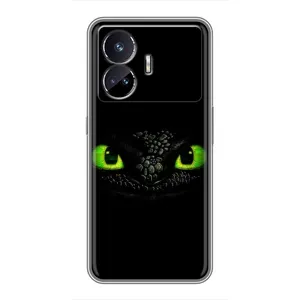 Чехол дракон Беззубик для Realme GT5 (Глаза Беззубика)