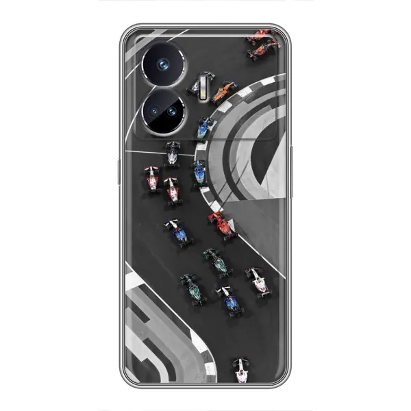 Чехол с рисунком «Гонки ф1» для Realme GT5 Чехол с рисунком «Гонки ф1» для Realme GT5