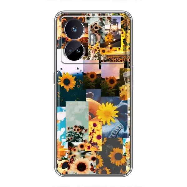 Чехол с рисунком «Подсолнуховый дизайн» для Realme GT5 Чехол с рисунком «Подсолнуховый дизайн» для Realme GT5