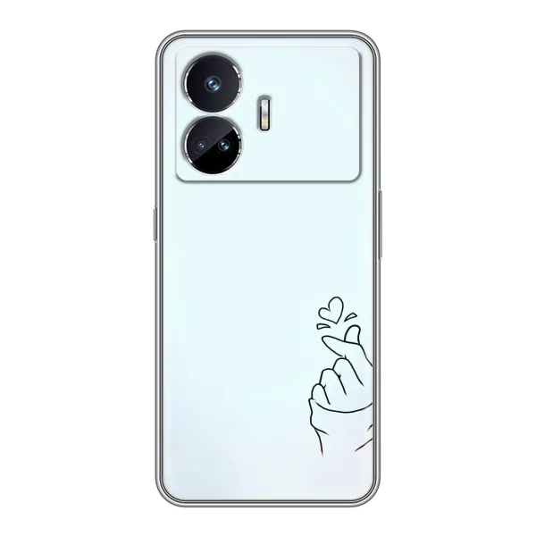 Чехол с рисунком «Сердце на голубом» для Realme GT5 Чехол с рисунком «Сердце на голубом» для Realme GT5