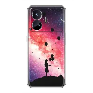 Силиконовые Чехлы Любимому человеку для Realme GT5 (Шарики в небе)