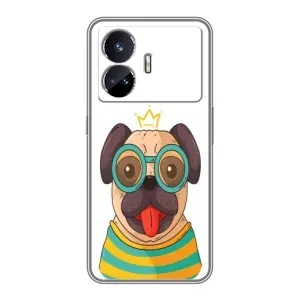 Бампер для Realme GT5 з картинкою "Песики" (Собака Король)