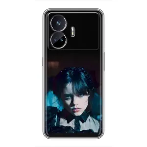 Чехлы с принтом Уэнсдей на Realme GT5 (Танец Уэнсдей)