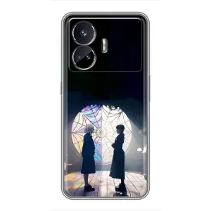 Чехлы с принтом Уэнсдей на Realme GT5 (Уэнсдей и Энди)