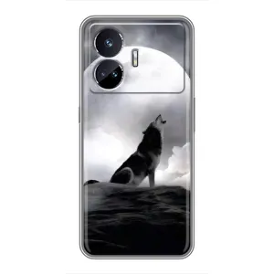 Чохол з Вовком на Realme GT5 (Вовк і місяць)