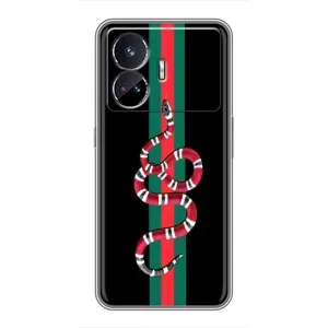 Чехлы Бренд GUCCI для Realme GT5 (Змей Гуччи)