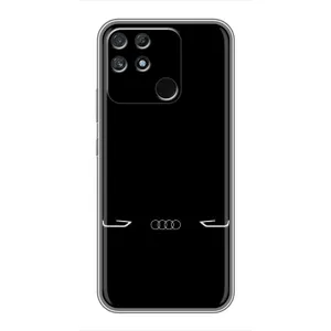 Силиконовый бампер с картинкой машины на Realme NARZO 30A (Силует Audi)