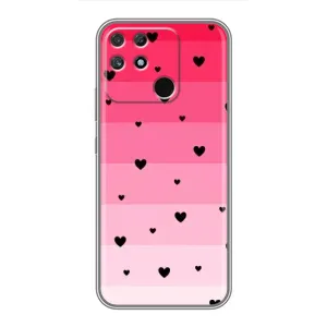 Чехлы с тематикой "Маленькие Сердечки" на Realme NARZO 30A (Чорные сердечки)